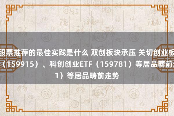 股票推荐的最佳实践是什么 双创板块承压 关切创业板ETF（159915）、科创创业ETF（159781）等居品畴前走势