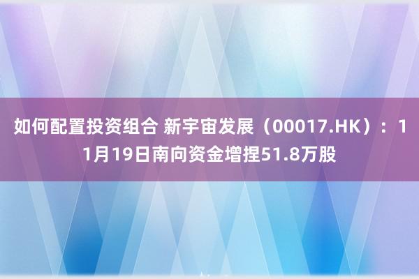 如何配置投资组合 新宇宙发展（00017.HK）：11月19日南向资金增捏51.8万股