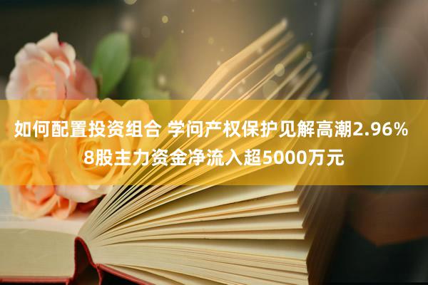 如何配置投资组合 学问产权保护见解高潮2.96% 8股主力资金净流入超5000万元