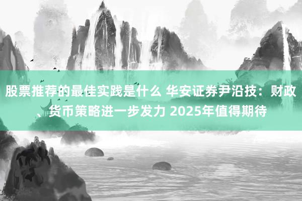 股票推荐的最佳实践是什么 华安证券尹沿技：财政、货币策略进一步发力 2025年值得期待