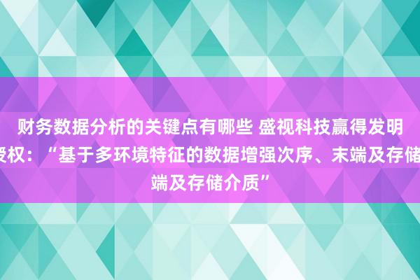 财务数据分析的关键点有哪些 盛视科技赢得发明专利授权：“基于多环境特征的数据增强次序、末端及存储介质”