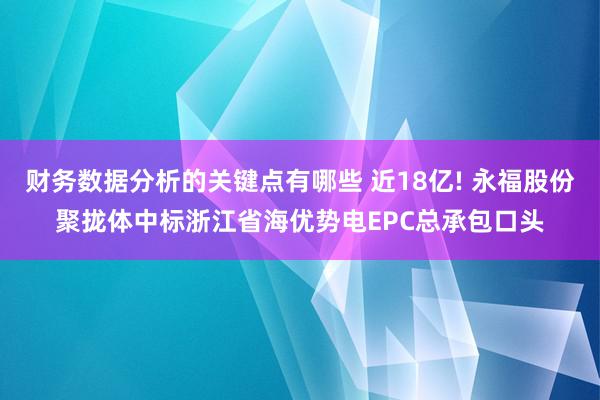 财务数据分析的关键点有哪些 近18亿! 永福股份聚拢体中标浙江省海优势电EPC总承包口头