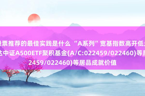 股票推荐的最佳实践是什么 “A系列”宽基指数高开低走，眷注易方达中证A500ETF聚积基金(A/C:022459/022460)等居品成就价值